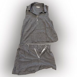 Z Supply Gingham Sleeveless Top and Shorts Set